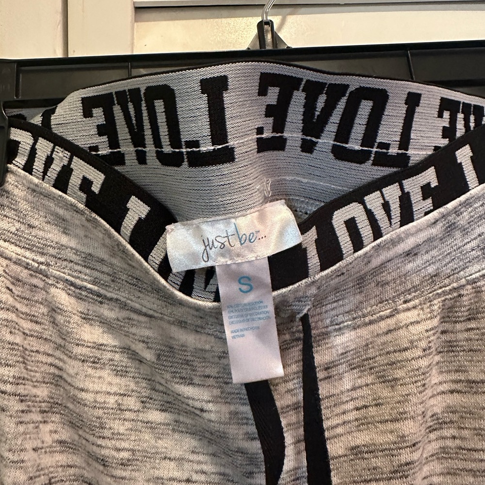 Just Be Gray and Pink Sweatpants Relaxed Fit Joggers - Picture 3 of 4